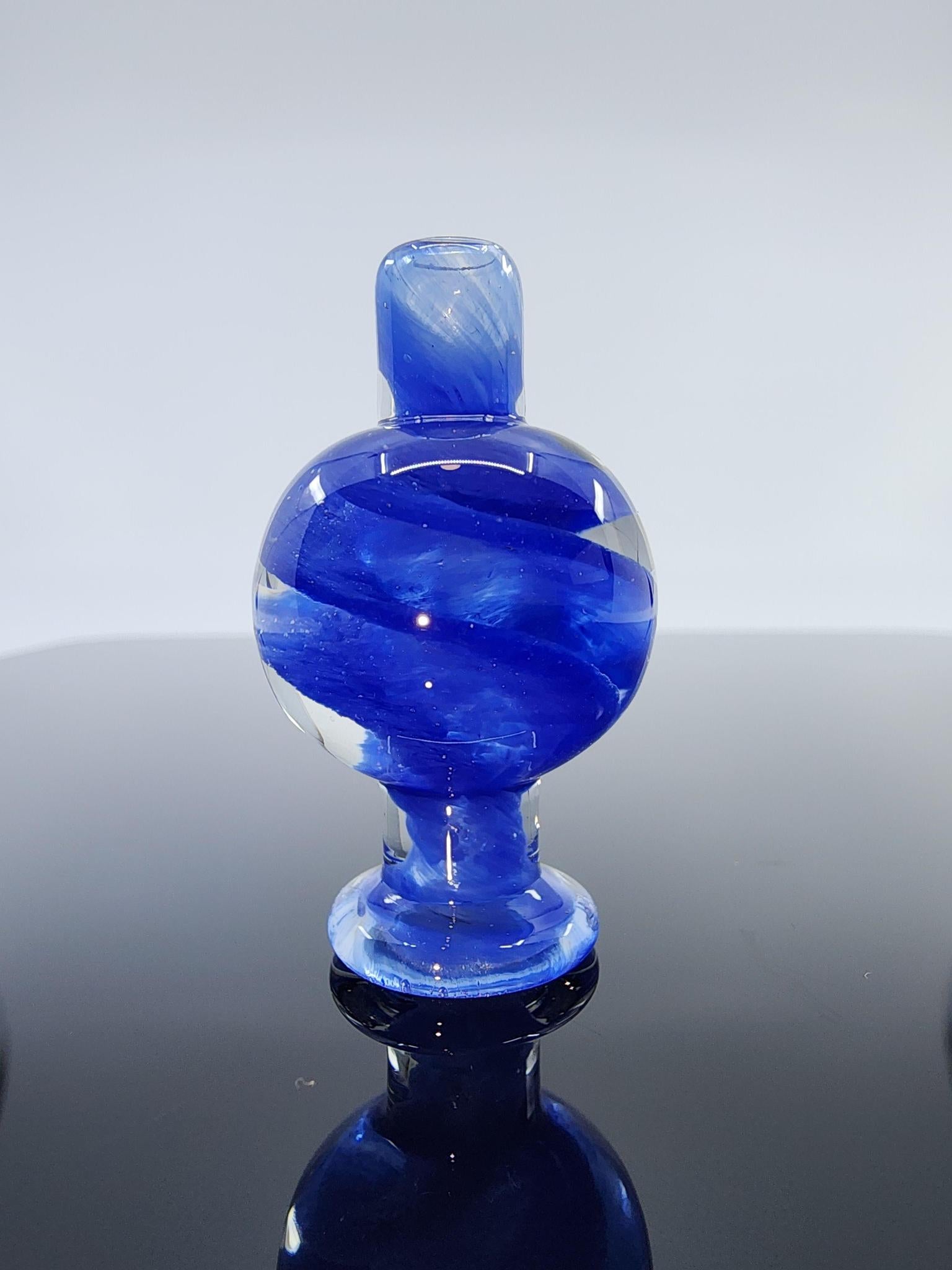 BSG Spiral Airflow Bubble Cap, designed for 25mm quartz bangers, featuring a spiral airflow design to enhance vapor production and airflow control.