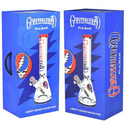 Grateful Dead x Pulsar Liberty Beaker Water Pipe 15"