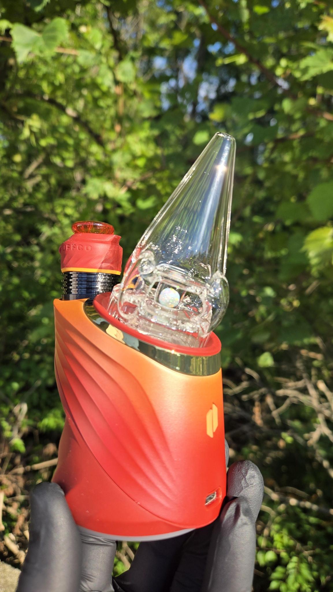 Sleeps - Clear Faceted With Opal Dry Puffco Peak/Pro Attachment #1