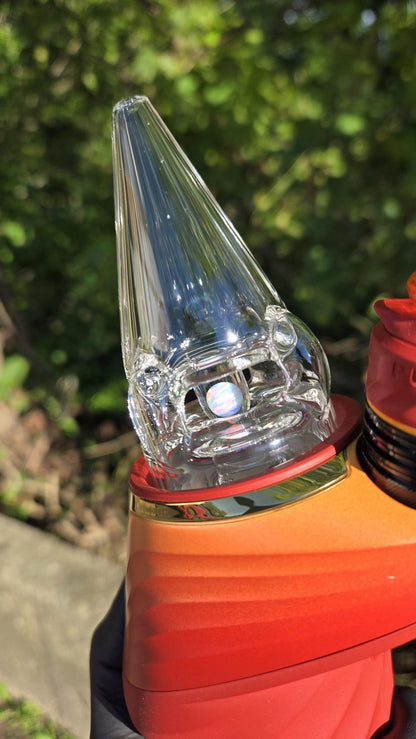 Sleeps - Clear Faceted With Opal Dry Puffco Peak/Pro Attachment #1