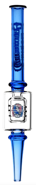 Grateful Dead x Pulsar Steal Your Face Dab Straw – 6.5-inch borosilicate glass dab straw with Stealie design, slitted diffuser, and integrated dab tip for smooth concentrate hits. Features Grateful Dead collaboration branding.

