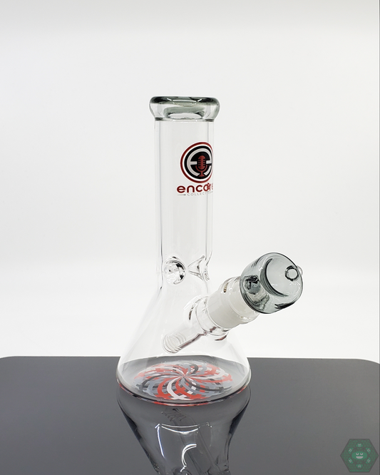 Encore Glass 7.5” Spiral Base Beaker | Compact & Stylish | Smooth Filtration