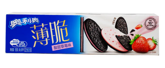 Oreo Cookies Crispy Thin Sweet & Sour Strawberry Flavor (China)