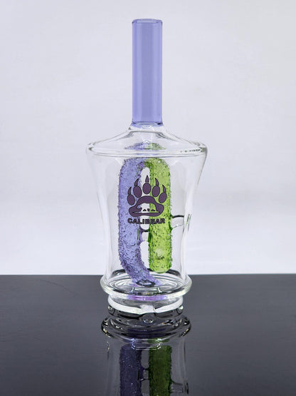  Calibear Glass Peak/Peak Pro Attachment in action, showcasing its pinhole perc for optimized airflow.