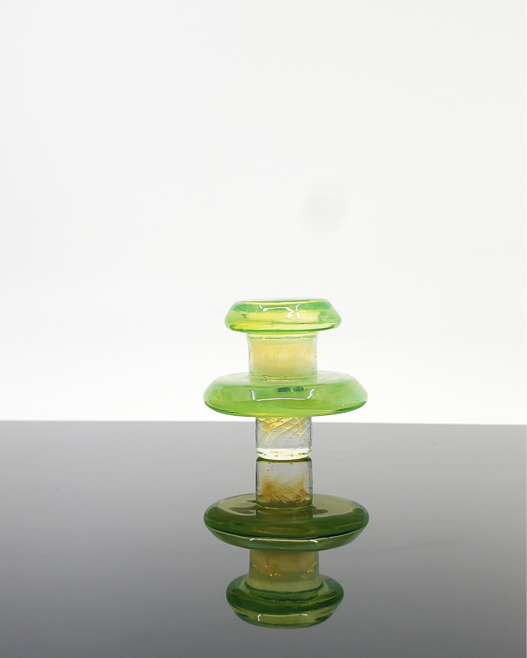 Overview of Campfire Quartz Two-Tone UFO Tower Cap in Pink Cloud, highlighting superior airflow and vapor control.