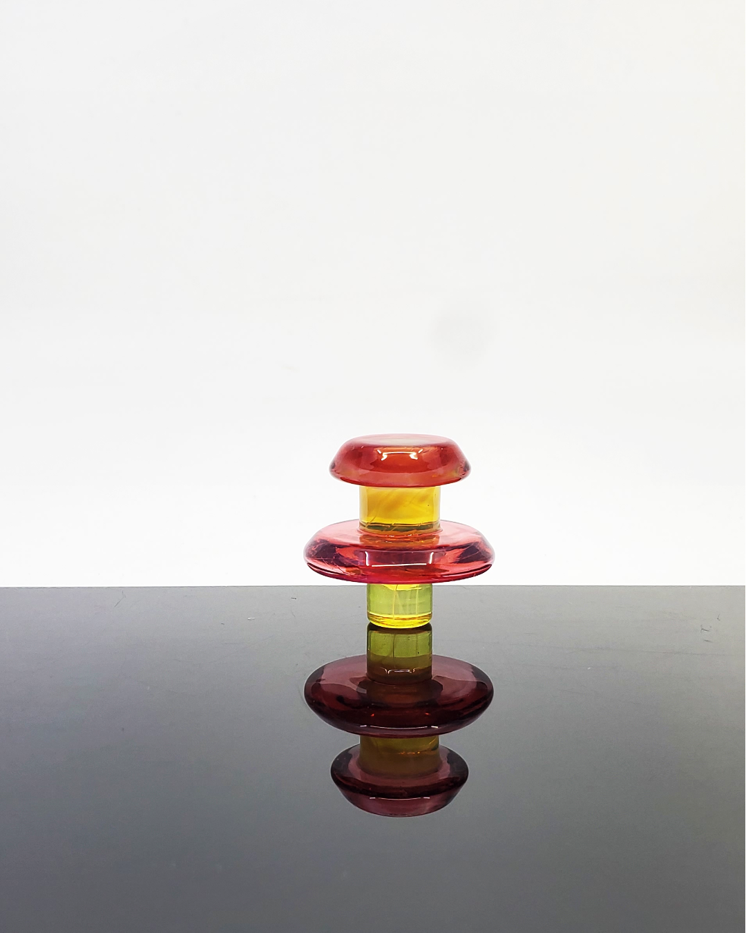 Display of Campfire Quartz UFO Tower Cap color options: Blue, Purple, and Slyme, enhancing visual appeal and setup compatibility.