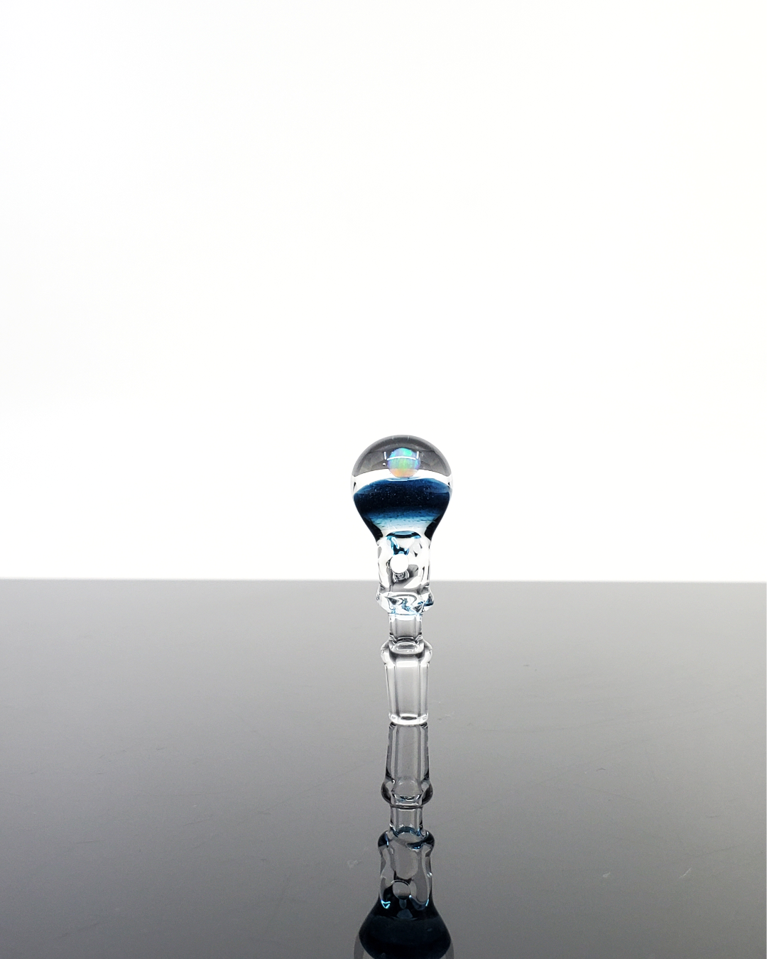 Captain Tokez 3DXL Joystick Cap featuring a clear design with colorful opal top, enhancing Puffco setups.