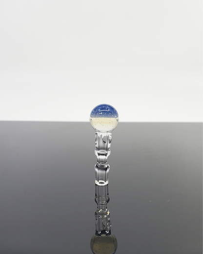 Close-up of the colorful bottom on the Captain Tokez 3DXL Joystick Cap, showing off the vibrant design.