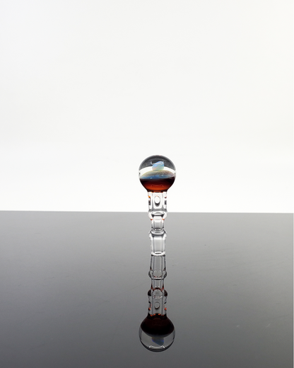 Close-up of the Captain Tokez 3DXL Joystick Cap's opal top, showcasing intricate color details.