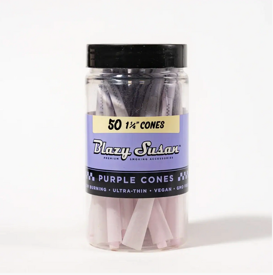 Blazy Susan - Purple Pre Rolled Cones 50ct Jar