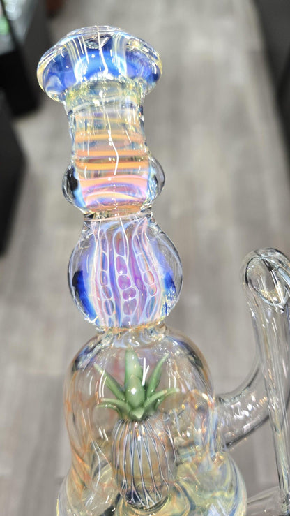 Hondo Glass - Fumed Pineapple Perc Puffco Peak/Pro Wet Attachmet