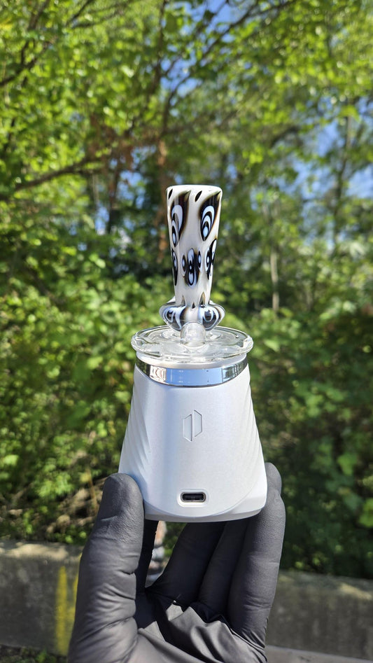 Indo Glass X Geoffmade - Clear Bottom Frit Work Dry Peak/Pro Attachment #1