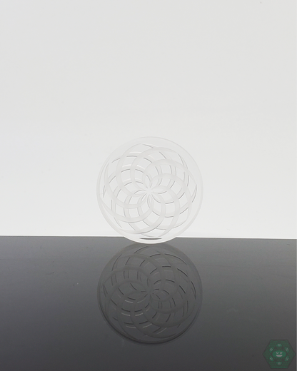 Channel Cap Quartz Double Coin, made with high-quality quartz to withstand high temperatures and daily use, ensuring smooth vaporization