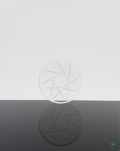 Channel Cap Quartz Double Coin with dual coin design, providing superior airflow and enhancing vaporization for optimal concentrate performance