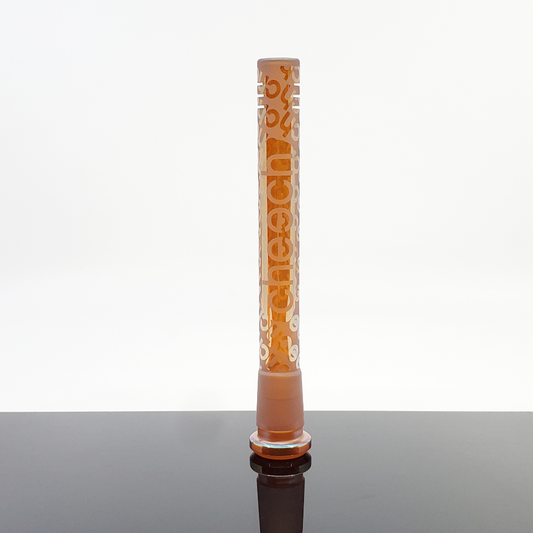 Durable Cheech Glass 5.5" Sandblasted Downstem designed for smooth airflow and compatibility with various setups.