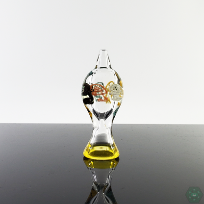  Chunk Glass Bubble Cap with a durable handcrafted design, ensuring smooth airflow and efficient dabbing.