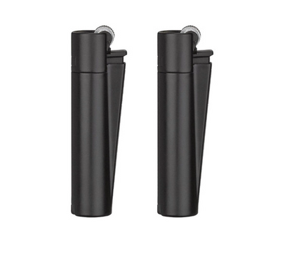  Clipper Metal Lighter with child-resistant mechanism, fixed flame, and nylon exterior for safety and durability.