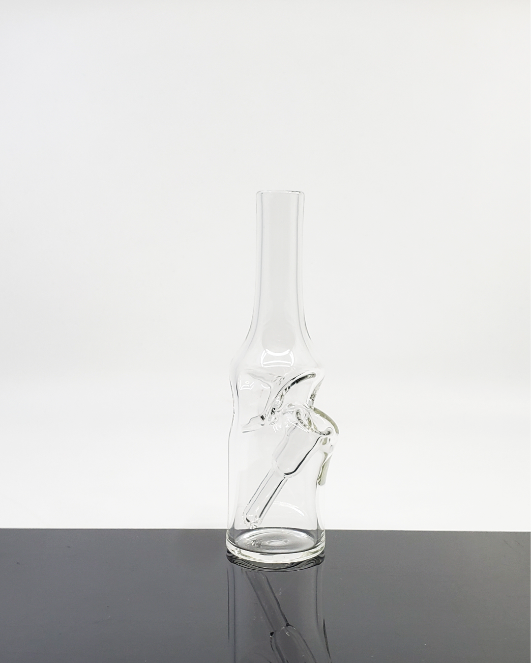  Compact Bro D Glass Clear Mini Rig, an easy-to-clean and efficient dabbing rig with a sleek design.

