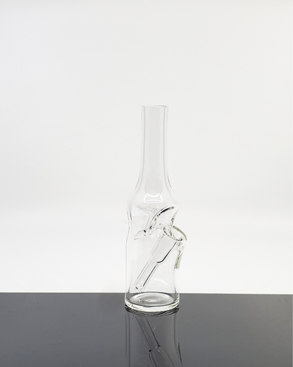  Compact Bro D Glass Clear Mini Rig, an easy-to-clean and efficient dabbing rig with a sleek design.

