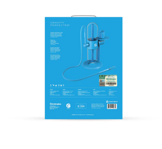  Reusable craft box with handle for the Cookies x Stündenglass Gravity Infuser, designed for safe storage and easy transportation.
