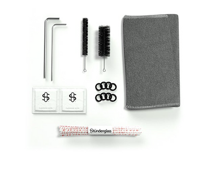 Cookies x Stündenglass Gravity Infuser with a 3-foot silicone hose for direct draws, offering smooth and vaporous sessions.