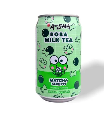 A-Sha Hello Kitty Tea Matcha Boba Milk Tea (Taiwan)