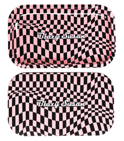 Blazy Susan - Metal Rolling Tray with Lid