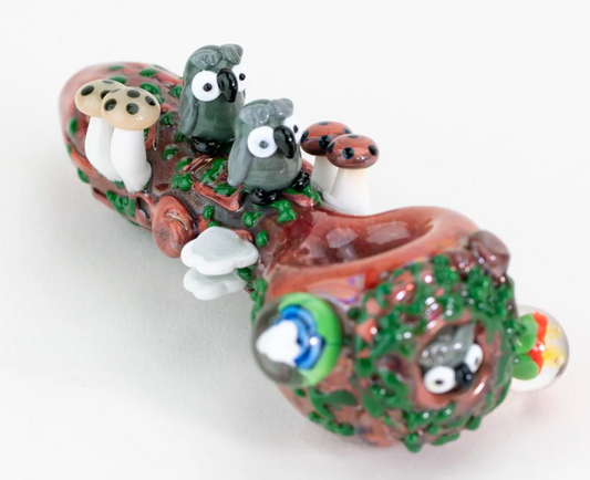 Empire Glassworks Hootie's Forest Small Spoon Pipe