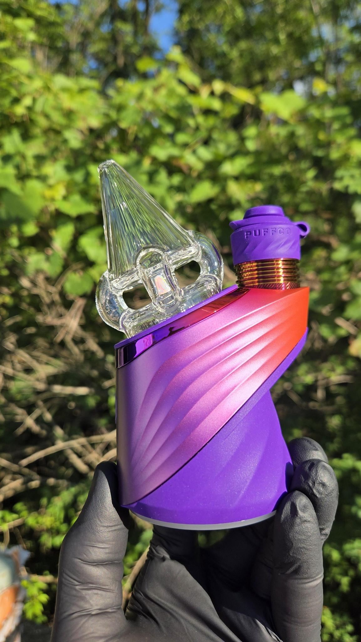 Sleeps - Clear Faceted With Opal Dry Puffco Peak/Pro Attachment #3