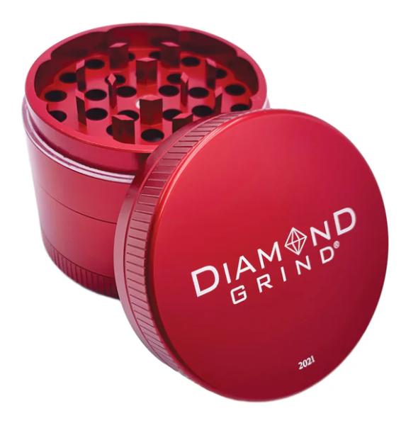 Diamond Grind - 63mm Anodized 4 Piece Grinder
