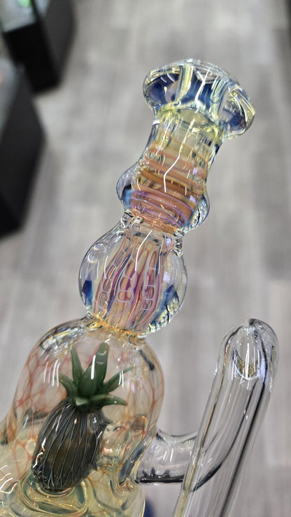 Hondo Glass - Fumed Pineapple Perc Puffco Peak/Pro Wet Attachmet