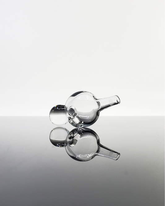 Dabfigalo Glass Clear Bubble Cap with minimalist design, offering effective vapor control and compatibility with various setups for optimal airflow.