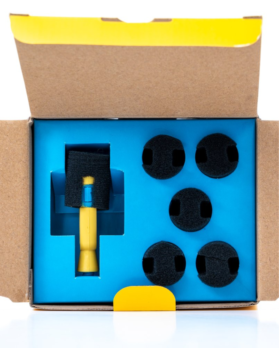 Dabsponge Head with Sponges, a complete dab cleaning attachment kit for efficient cleaning of bangers and rigs, featuring multiple sponge replacements for precise residue removal, making deep cleaning simple and effective, a must-have for any dedicated dabber.