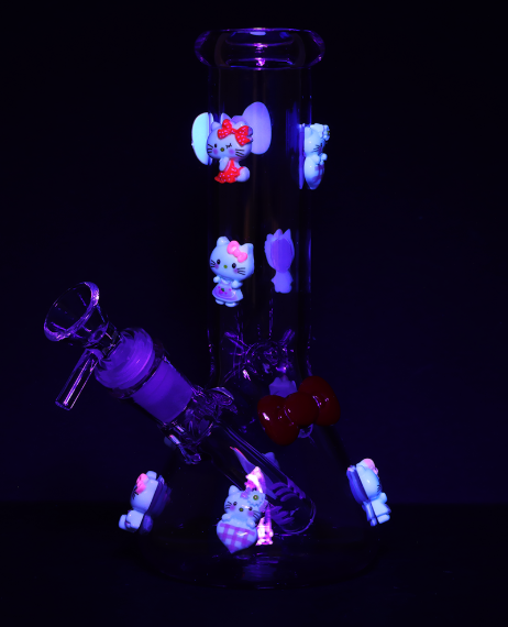 Wassup Kitty Beaker Glass Water Pipe