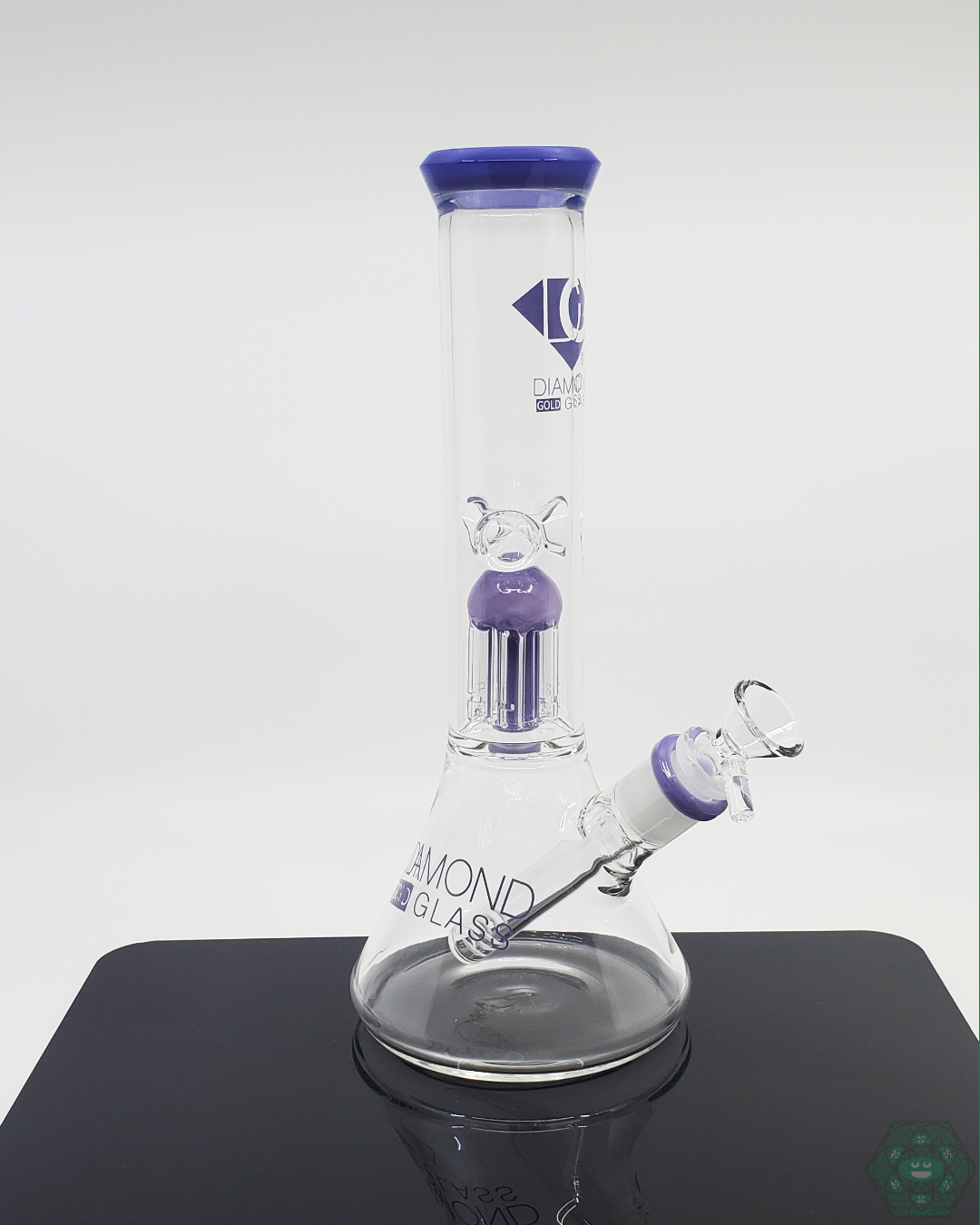 Diamond Glass 11-inch Tree Perc Beaker combining classic design with tree perc for smooth and clean hits