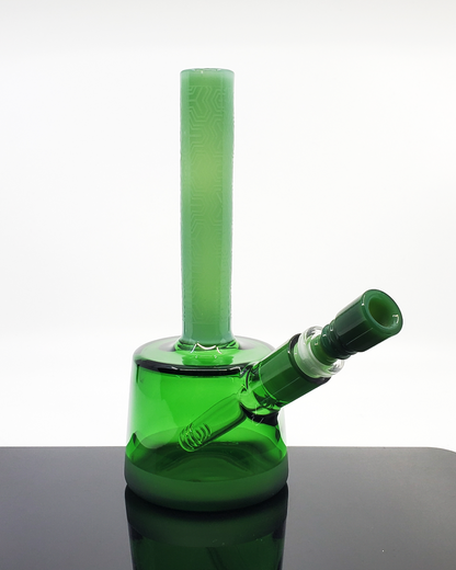  Diamond Glass 8.25” Sandblasted Beaker featuring a durable design and built-in ice catcher for smooth, cool hits with a unique sandblasted finish.