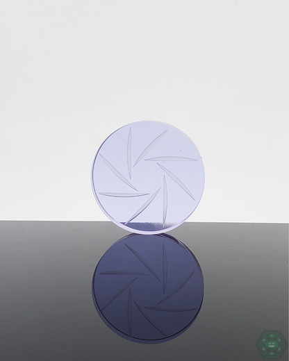 Channel Cap Boro Single Coin, engineered for streamlined airflow, improving vapor quality and flavor retention in dabbing sessions