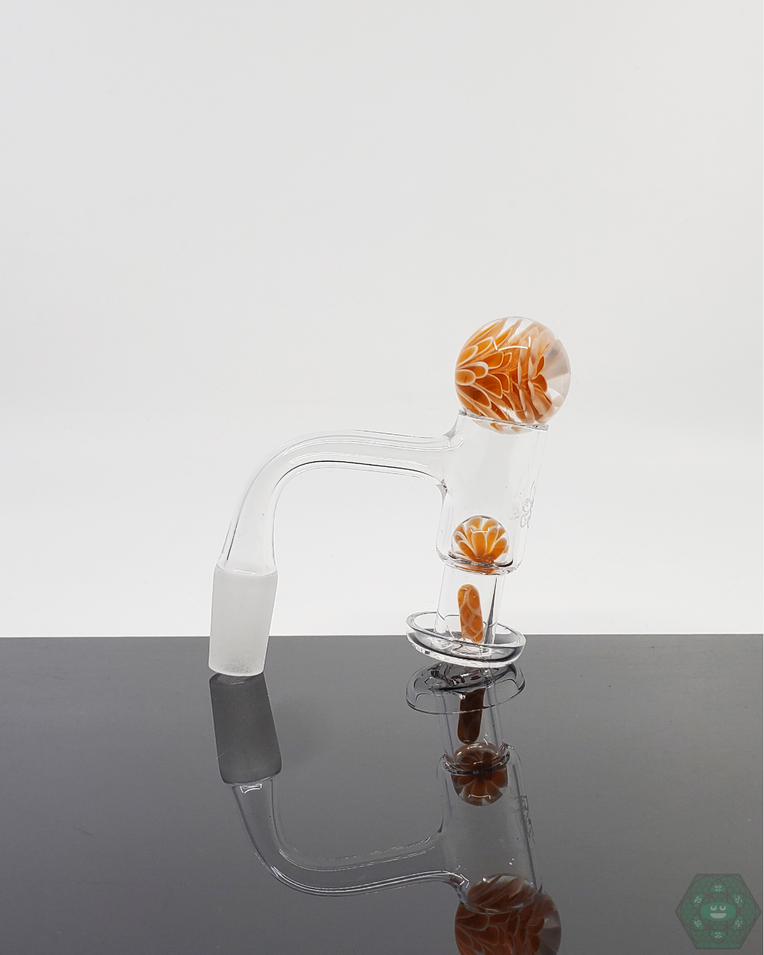 Divleli Glass Slurper Set including a terp pillar, marble, and pearls, ideal for maximizing vapor quality.