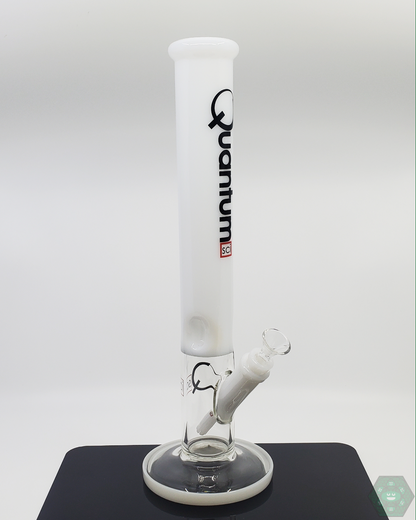 Durable 16-inch Quantum Sci Glass Bong with 7MM thick glass, a classic straight tube design, and smooth filtration