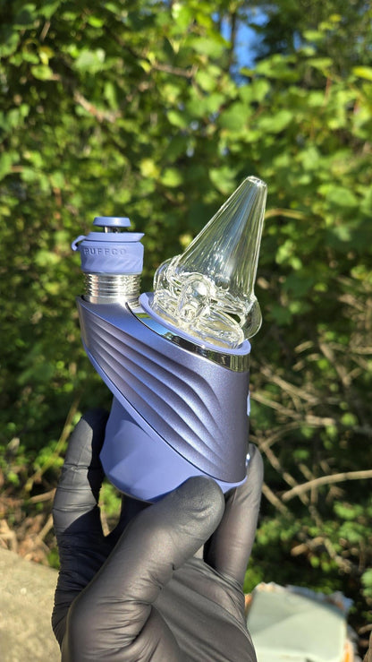 Sleeps - Clear Faceted With Opal Dry Puffco Peak/Pro Attachment #2