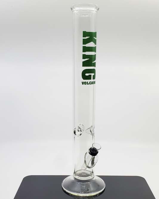 Urban Glass Green Logo Straight Tube - 15.25” with Ice Catcher