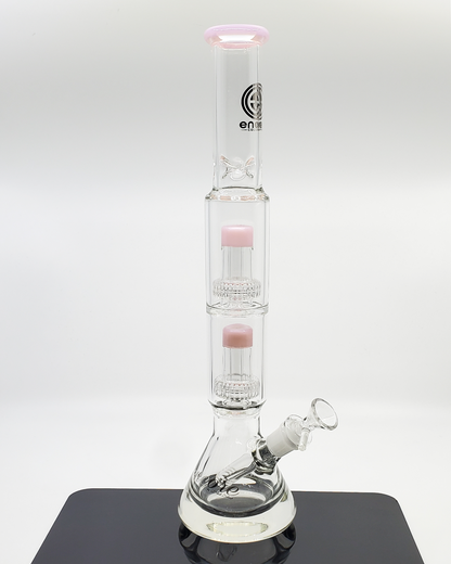 Encore Glass 16” Double Matrix Beaker | Advanced Dual Matrix Perc | Ice Catcher