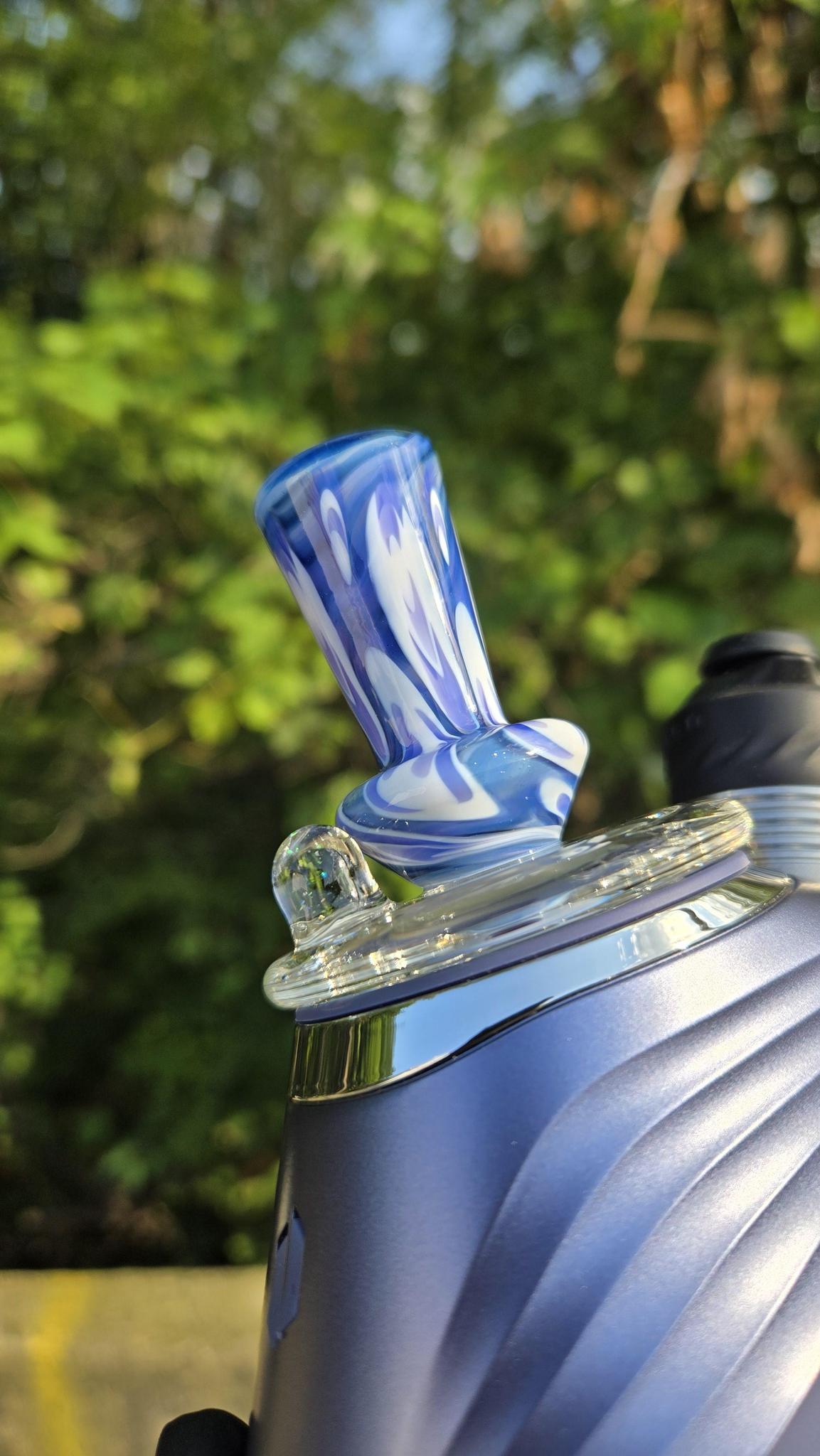 Indo Glass X Geoffmade - Clear Bottom Frit Work Dry Peak/Pro Attachment #4