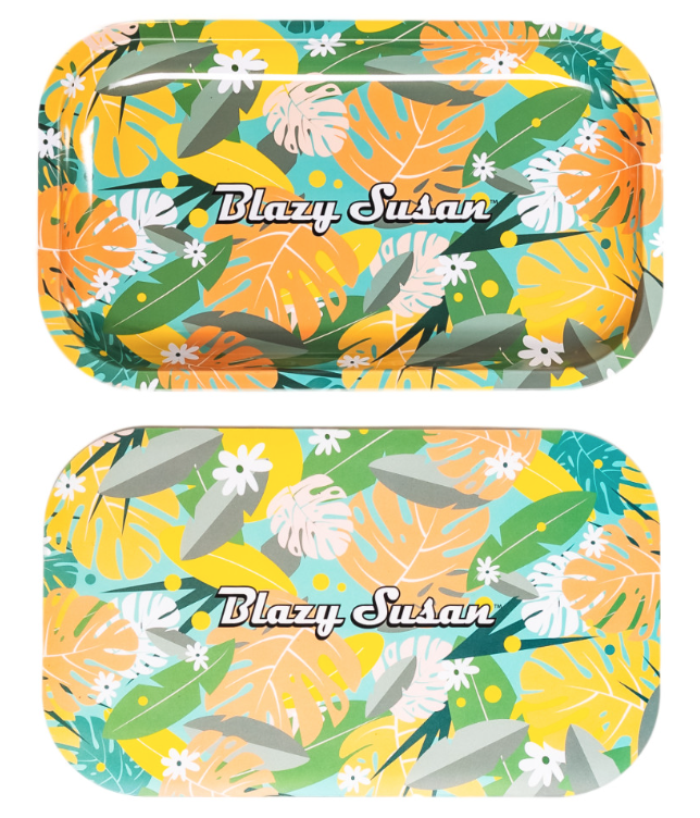 Blazy Susan - Metal Rolling Tray with Lid