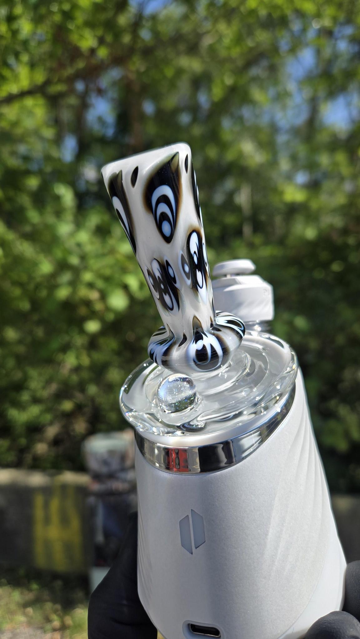 Indo Glass X Geoffmade - Clear Bottom Frit Work Dry Peak/Pro Attachment #1