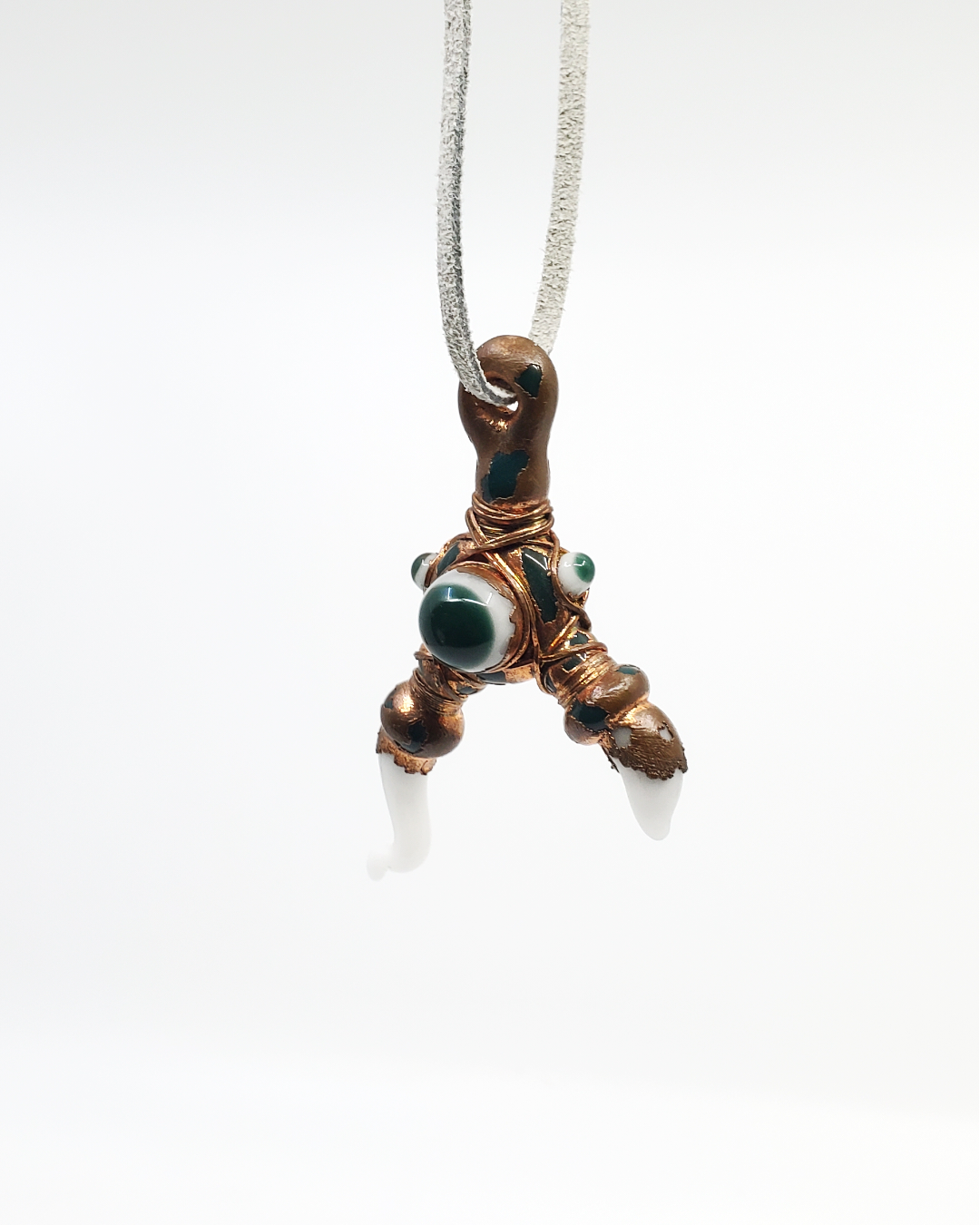  Electroformed Glass Pendant featuring intricate craftsmanship, ideal for collectors seeking unique glass jewelry with premium artistry.