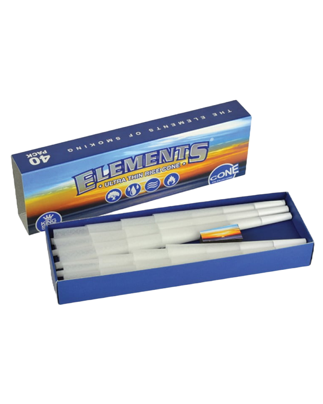 Element Pre-Rolled Cones – Convenient, pre-rolled rice paper cones for easy filling and on-the-go smoking.
