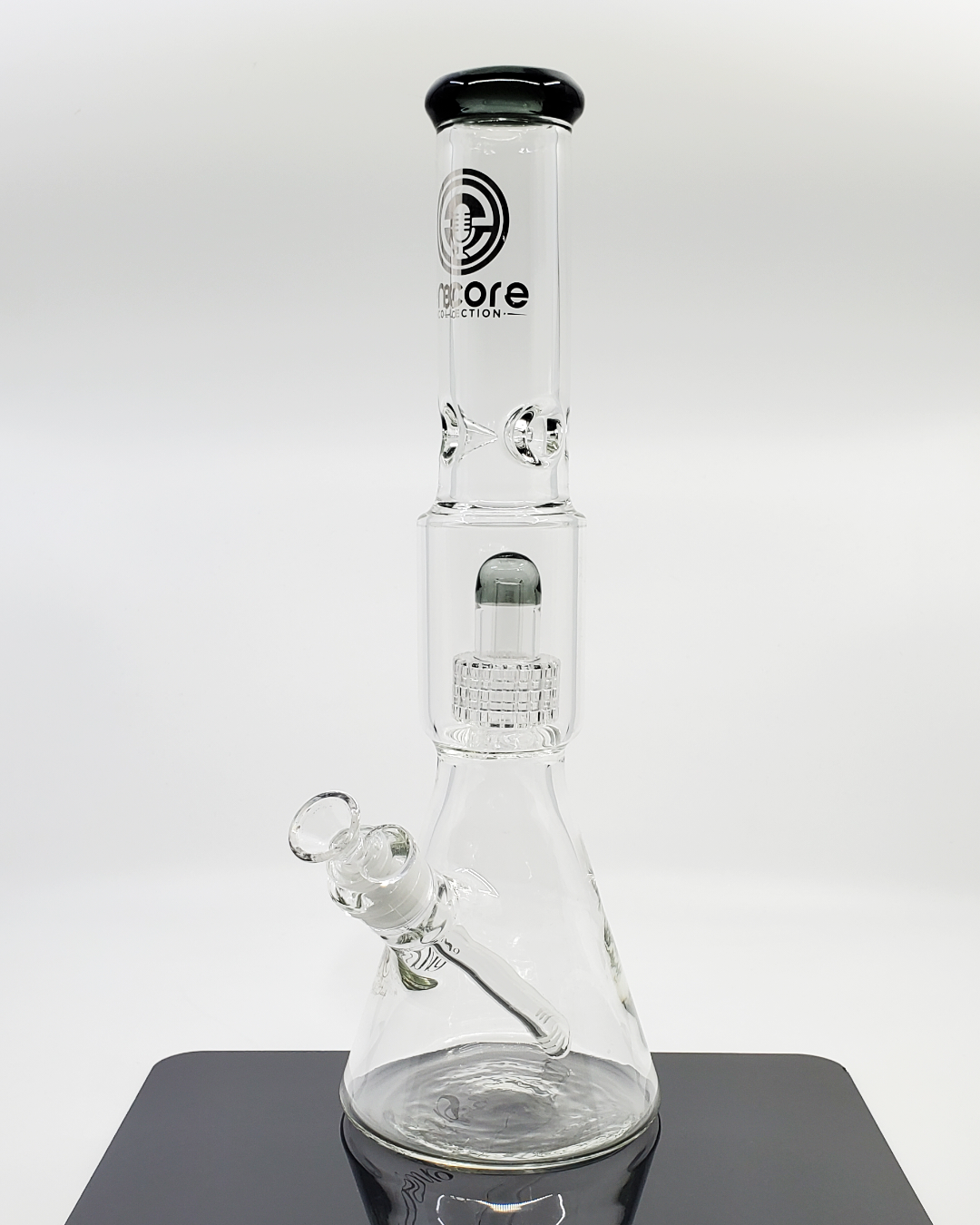 Encore Glass 16” Matrix Beaker featuring an advanced matrix perc, ice catcher, and 14mm joint for smooth, filtered hits.