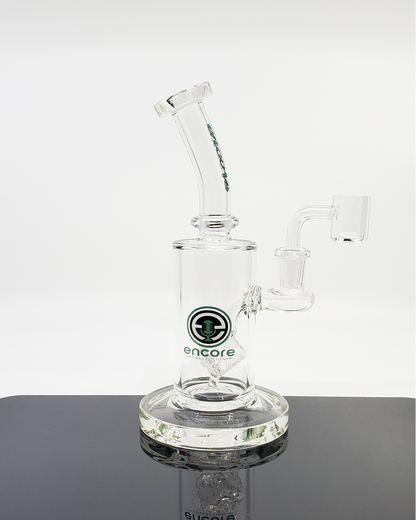 8-inch Encore Glass UV Diamond Perc Rig with 16-hole diamond perc, offering smooth, filtered hits and UV-reactive accents for a stylish look