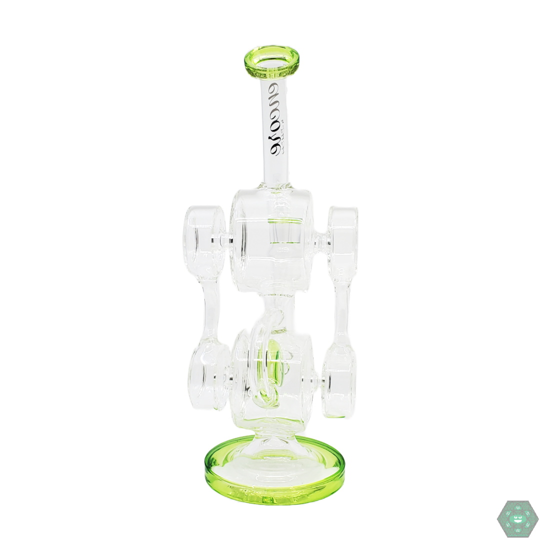 Unique 11” Earphone Recycler by Encore Glass with a recycler system for optimal smoke diffusion and clean, flavorful hits